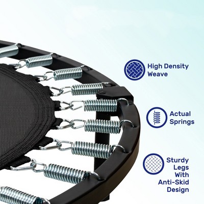 Blue Round Mini Trampoline for Kids and Adults