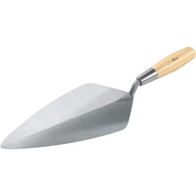 Bon Tool 72-582 Brick Trowel Forged 13-inch Narrow London Wood Handle