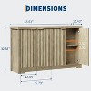 Gustowave Recessed Buffet With Storage, 4 Doors And Adjustable Shelves - 2 of 4