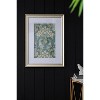 24"x32" Smithsonian Floral Gold Framed Wall Art Canvas Yellow/Turquoise - A&B Home: Transitional Style, Mixed Media Botanical Artwork - 3 of 4