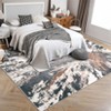 Abstract Rug Wahsable Area Rugs Non-Slip Modern Carpet Low Pile Ultra-Thin Contemporary Floor Mat - 3 of 4
