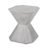 Sapphtopaz Outdoor End Table Modern Outdoor End Table Outdoor Side Table, Patio Table Small Table for Backyard, Balcony, Porch - 4 of 4