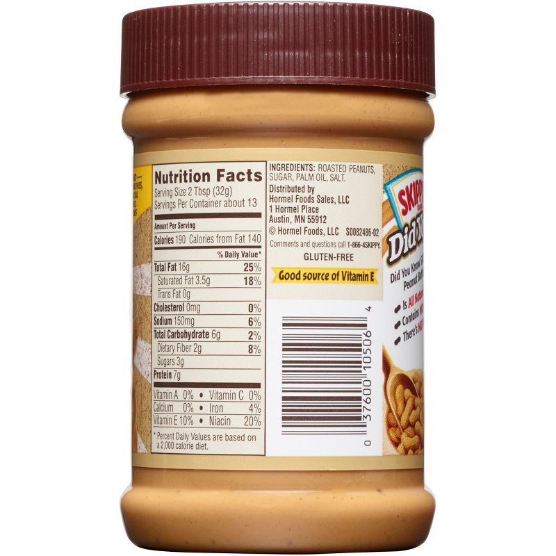 Skippy Natural Creamy Peanut Butter - 15oz, 4 of 16