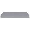 vidaXL Floating Wall Shelf Gray 19.7"x9.1"x1.5" MDF - 3 of 4