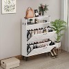 COZONY Flip-Drawer Shoe Cabinet Collection, Slim Entryway Storage Organizer with Adjustable Shelves, Freestanding Shoe Rack with Metal Legs - 4 of 4
