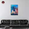 Notoriart Bold and Colorful Soccer Player Soccer Wall Art Framed - 2 of 4