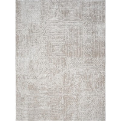 Ivory 2 ft. x 3 ft. Area Rug Beige - Soft, Durable, Non-Shedding Accent Rug for Living Room, Bedroom, or Entryway - 100% Polyester - Nertpow