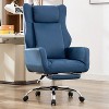 DYHOME Multi-Position Office Chair - PU Leather with Foldable Arms & Lumbar Support, Ergonomic for Home Office, Christmas Gift - 3 of 4