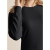 VENUS Womens Ribbed T-Shirt Dress - 3 of 4