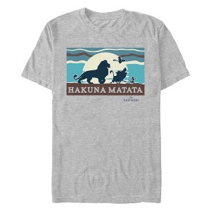 Men's Lion King Hakuna Matata Family Silhouette T-Shirt - 1 of 4