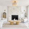 TOBILI 15" Modern Ceiling Light, Flush-Mount Fixture for Living Room,Bedroom or Dining Room - 2 of 4