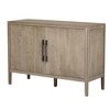 KTMBDW Modern Buffet Sideboard Cabinet with Storage, Coffee Bar Station Table with 2 Metal handles and 2 Doors for Kitchen, Livingroom, Entryway - 3 of 4