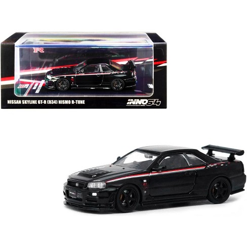 Nissan Skyline Gt R R34 Nismo R Tune Rhd Right Hand Drive Black Pearl 1 64 Diecast Model Car By Inno Models Target