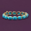 Ross-Simons Mohave Turquoise Bracelet in 18kt Gold Over Sterling - 4 of 4