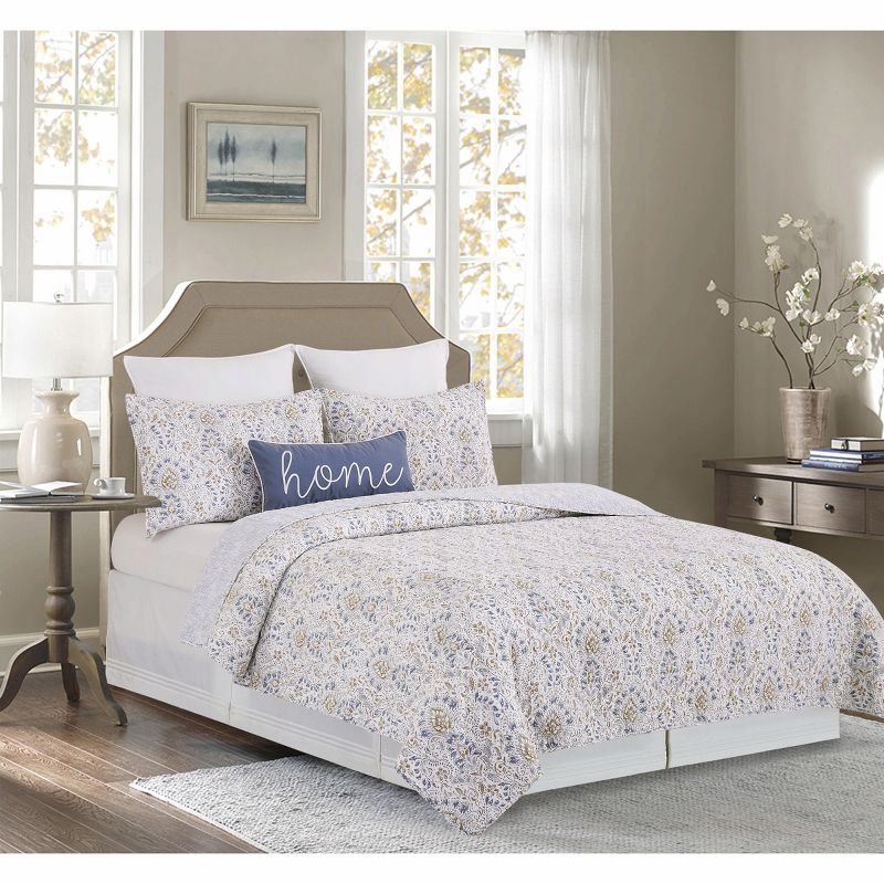 C&F Home Selma Cotton Floral Quilt Set  - Reversible and Machine Washable, 1 of 10