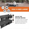 Disc-O-Bed Large Camo-O-Bunk 2 Person Bench Bunked Double Bunk Bed Cots with 2 Side Organizers and Carry Bags for Outdoor Camping Trips, Black - 2 of 4