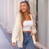 Women‘s Beige Effortless Chic Open Front Cardigan with Pockets - Cupshe - 4 of 4