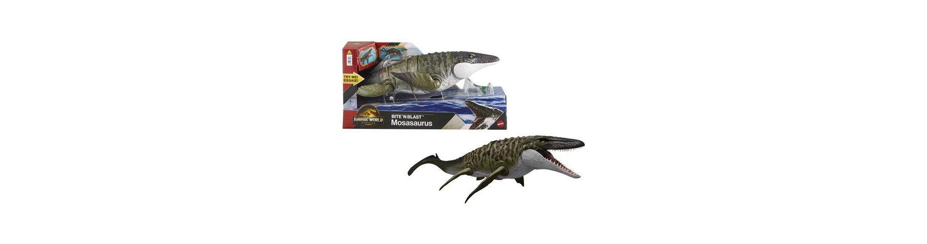 Mattel - Mattel - Jurassic World: Rebirth Bite'N Blast Mosasaurus