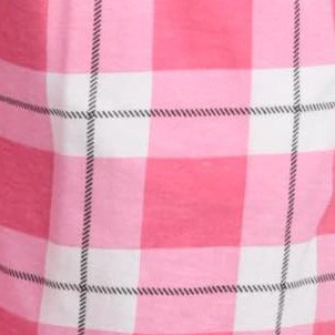 pink plaid 100% organic cotton