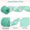 Unique Bargains Burlap Wired Edge Durable Thick Fabric Ribbons for DIY Crafts 1 Pc - 2 of 4