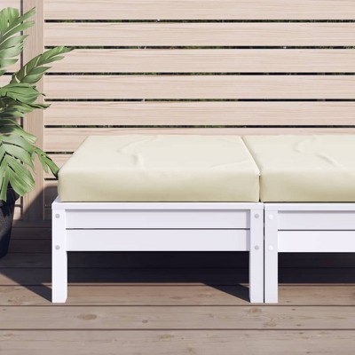 vidaXL Pallet Cushion Cream 23.6"x23.6"x2.4" Oxford Fabric