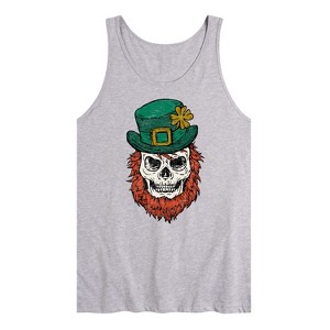Men's - Instant Message - Leprechaun Skull Graphic Tank Top - 1 of 4