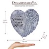 You’re Forever in Our Hearts Angel Wing Stepping Stone, 9.5" Garden Decorative Memorial Resin Figurine| OrnamentallyYou - 3 of 4
