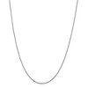 Black Bow Jewelry 1mm, 14k White Gold, Twisted Box Chain Necklace - 3 of 4