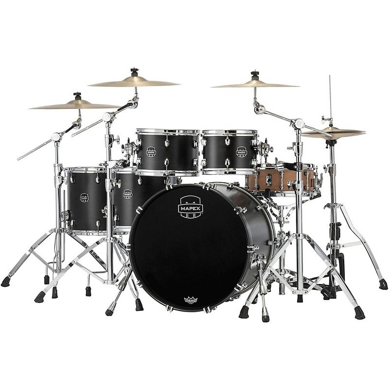 Mapex Saturn Studioease 5-Piece Shell Pack With 22" Bass Drum Satin Black, 3 of 4