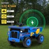 Jojoka 12V Ride On Dump Truck with Remote Control, Electric Vehicle Toy with Auto-Lift Bed, Shovel, LED Lights, Music, 16.5" Seat - 2 of 4