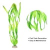 Unique Bargains Plastic Water Plants Aquarium Fish Tank Decorations Artificial Plants Grass Green 14.17" 5 Pcs - 3 of 4