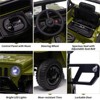 12V Ride On Car,Electric Car for Kids with Remote Control, MP3, LED Headlights, 2 Motors, Double Doors, Safety Belt - 3 of 4