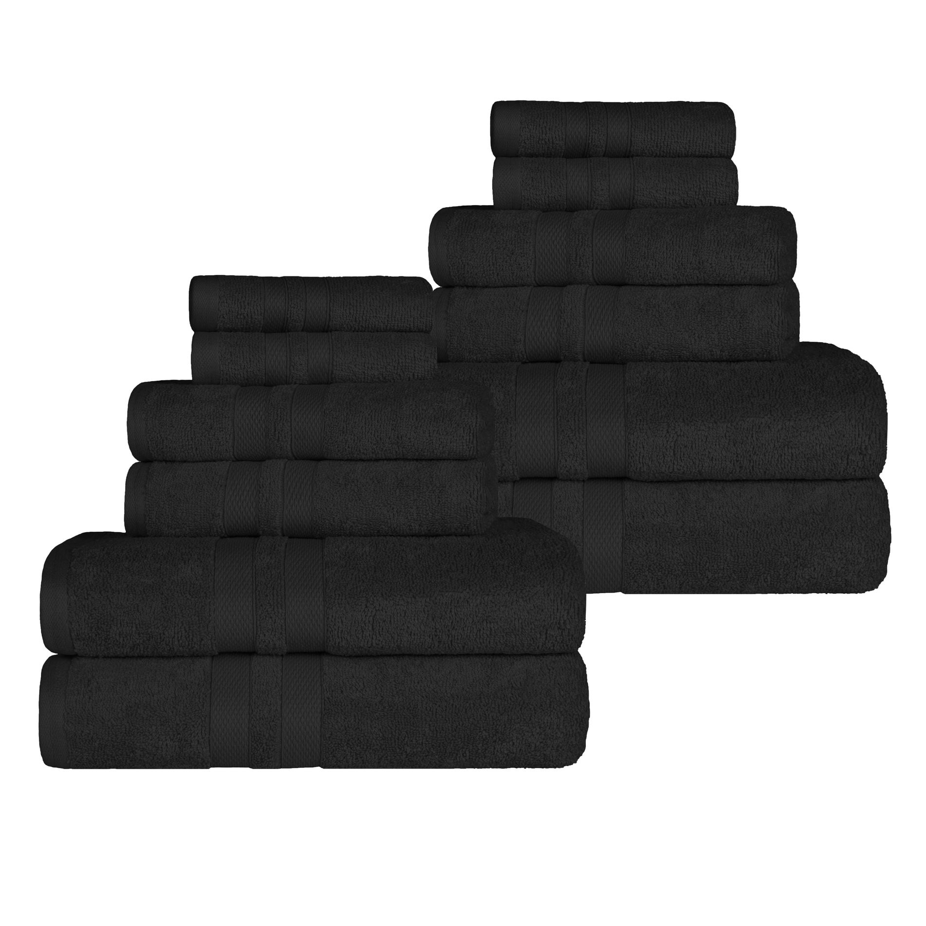 Ultra-Soft Cotton Solid Towel Sets by Blue Nile Mills