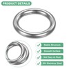 Unique Bargains Dream Catcher Stainless Steel Macrame Wreath Floral Round Metal O Rings 20 PCS - 2 of 4