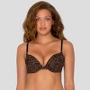 Smart & Sexy Womens Add 2 Cup Sizes Push-up Bra 2-pack Black Hue/classic  Leopard 34a : Target