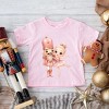 Pink Nutcracker Ballerina - Youth Short Sleeve Graphic T-Shirt and Toddler Short Sleeve Graphic T-Shirt - 3 of 4