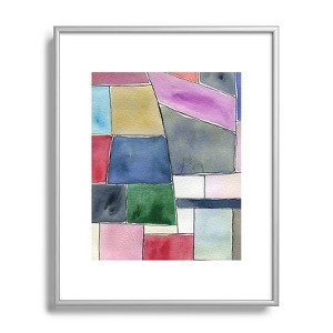 Elena Blanco Patchwork Metal Framed Art Print - Deny Designs - 1 of 4