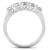 Pompeii3 1 Ct Diamond Five Stone Tellis Wedding Ring 14k White Gold - 3 of 4