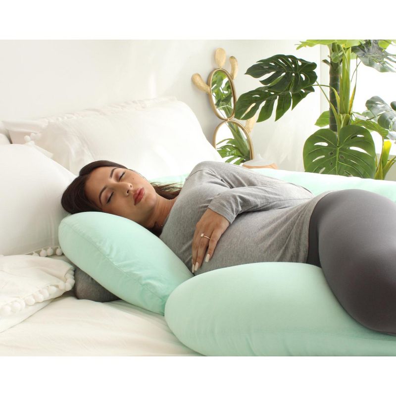 PharMeDoc Pregnancy Pillows C-Shape Full Body Maternity Pillow, Jersey Cover, 5 of 9
