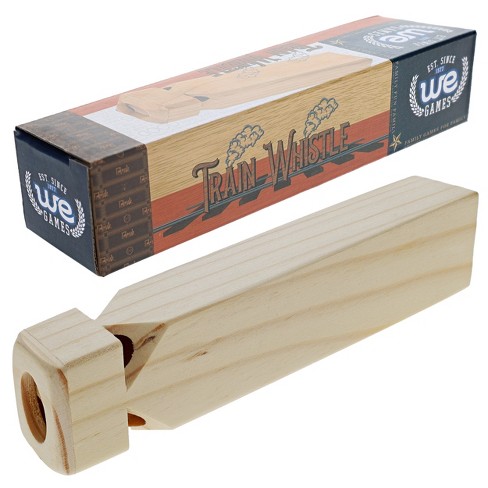 We Games Old Fashioned Wooden Train Whistle Target