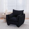 Lycvki Sharp-Angle Modern Dining Chair Sleek Single Seater - 2 of 4