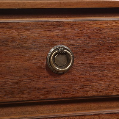 Cambridge Brown Acacia Veneer 3-Drawer Nightstand