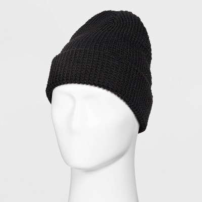 Men's waffle Knit Beanie - Goodfellow & Co™ Black One Size