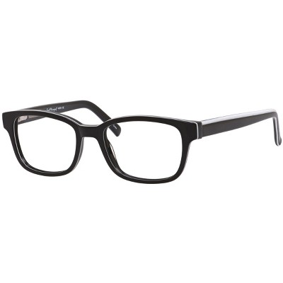 Ernest Hemingway H4689 49mm Unisex Acetate Rectangular Designer Eyeglasses OR Blue Light Filter OR Reading Glasses in Black Yellow