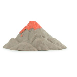 Collectible Wildlife Gifts | Volcano,  Rubber Design, Educational, Realistic, Hand Painted, Diorama Figure,  Model, Gift,   2 Inches.    SF80 B224 - 1 of 4