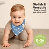 8pk Organic Baby Bandana Bibs, Baby Drool Bibs for Baby Boy, Girl, Baby Bibs for Infant, Newborn - 4 of 4