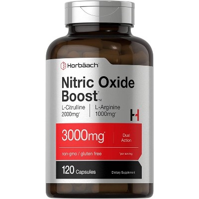 Horbaach Nitric Oxide Booster 3000mg | 120 Capsules