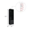 Chery Life Bar Cabinet with Double Door, Two Shelves, Sixteen Built-in Wine Rack -Light Brown - 3 of 4