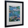 Trademark Fine Art -Claude Monet 'Waterlilies Classic' Matted Framed Art - 2 of 4