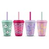 Ello 12oz 4pk Plastic Chameleon Color Changing Cups with Twist on Lids - 2 of 4